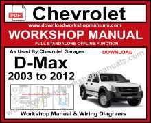 Chevrolet DMAX Workshop Service Repair Manual